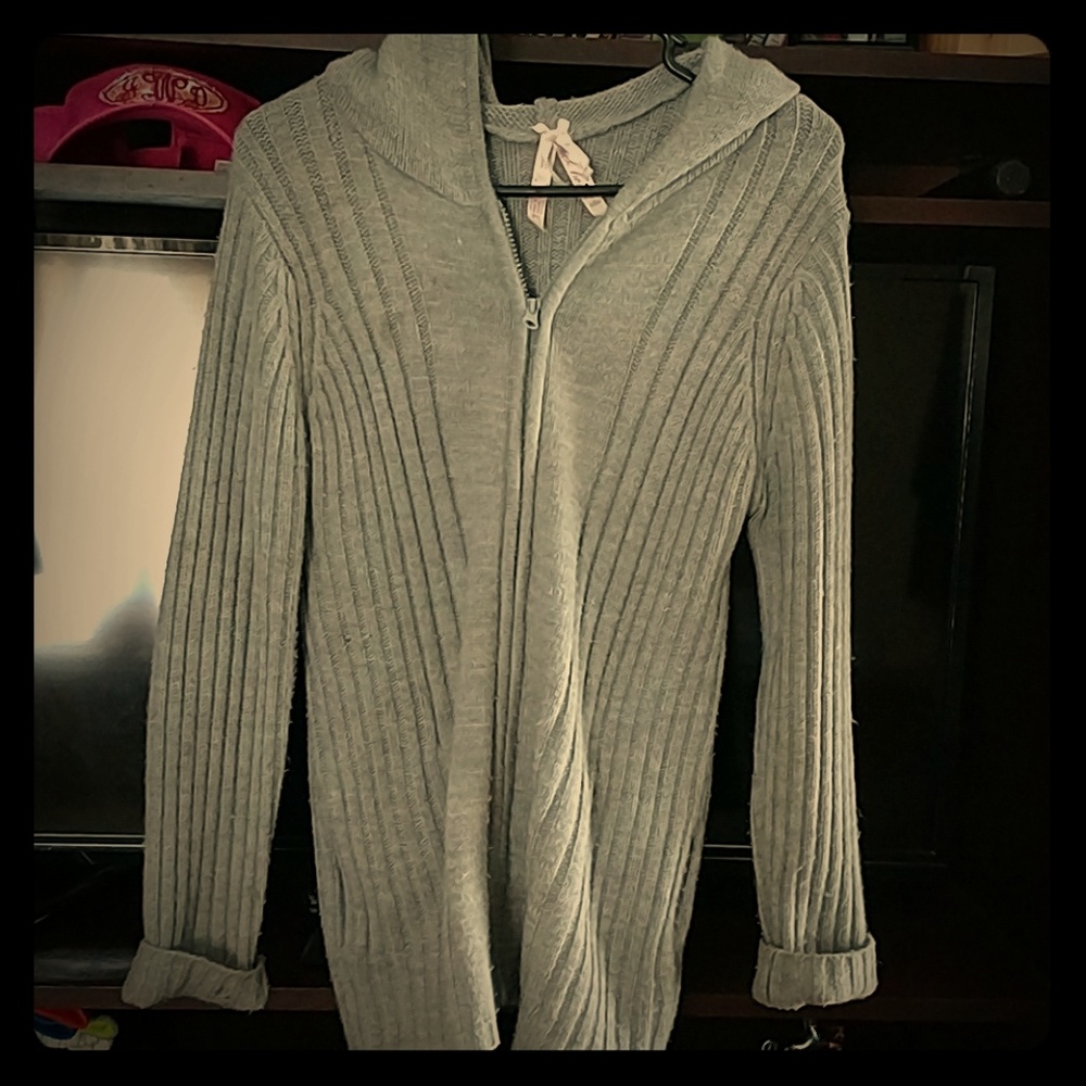 Sweater coat jacket